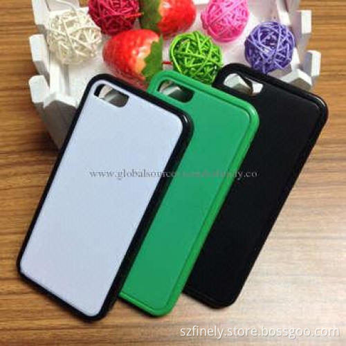 PC + TPU Case for iPhone 5C, Double Injection, with Anti-slip Grain, Fashionable and Novelty